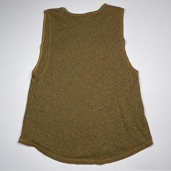 good hYOUman Tank Top Yellow Grey Stretchy Comfy Summer Beach Vacation Athletic - Picture 5 of 11